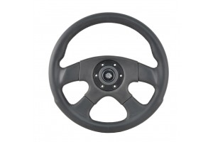 SWM Τιμόνι 34cm Δέρμα Δαχτυλίδι Carbon