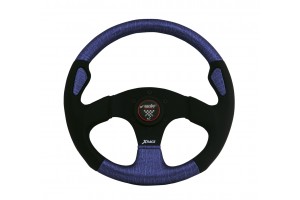 Τιμονι X-RACE Δερμα Μπλε