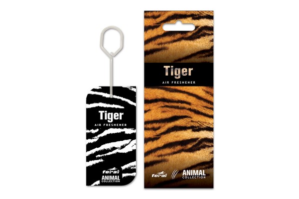 Αρωματικό Αυτοκινήτου Κρεμαστό Feral Animal Collection Tiger 1 Τεμάχιο