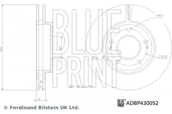 Blue Print Δισκόπλακα - ADBP430052