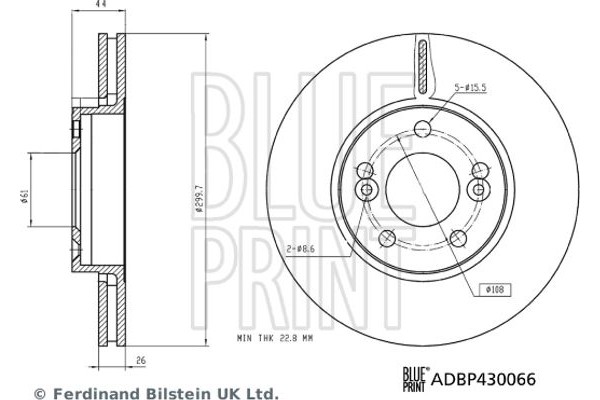 Blue Print Δισκόπλακα - ADBP430066