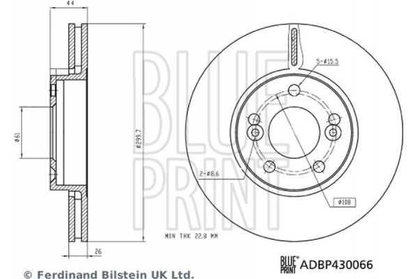 Blue Print Δισκόπλακα - ADBP430066 Blue Print Δισκόπλακα - ADBP430066