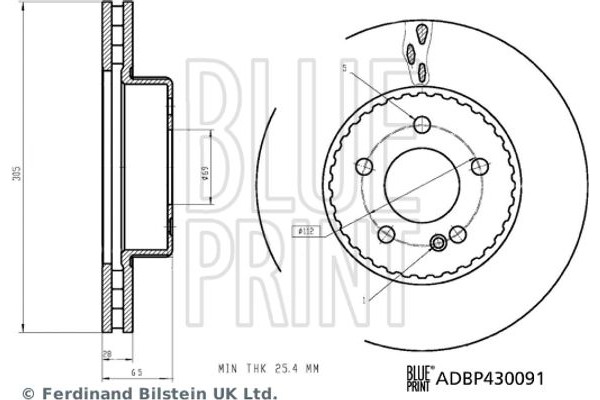 Blue Print Δισκόπλακα - ADBP430091