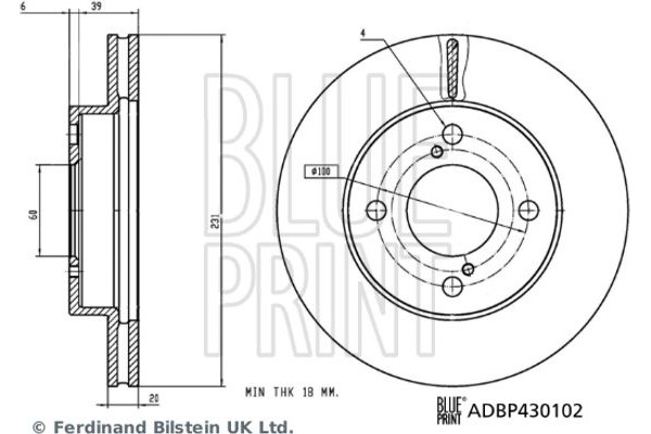 Blue Print Δισκόπλακα - ADBP430102