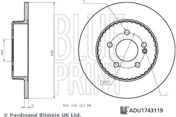 Blue Print Δισκόπλακα - ADU1743119