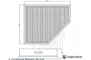 Blue Print Φίλτρο Αέρα - ADBP220035