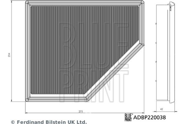 Blue Print Φίλτρο Αέρα - ADBP220038