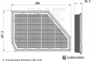 Blue Print Φίλτρο Αέρα - ADBP220053