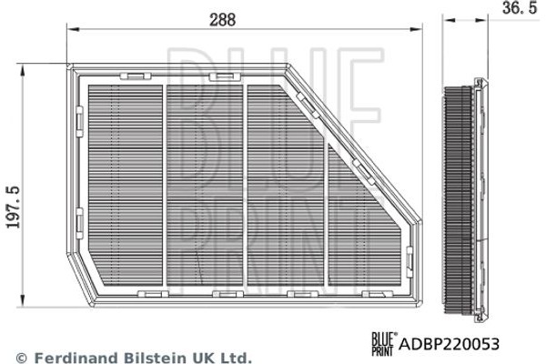 Blue Print Φίλτρο Αέρα - ADBP220053