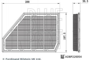 Blue Print Φίλτρο Αέρα - ADBP220054