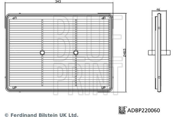 Blue Print Φίλτρο Αέρα - ADBP220060