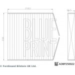 Blue Print Φίλτρο, Αέρας Εσωτερικού Χώρου - ADBP250022 Blue Print Φίλτρο, Αέρας Εσωτερικού Χώρου - ADBP250022