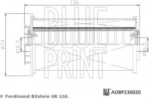 Blue Print Φίλτρο Καυσίμου - ADBP230020