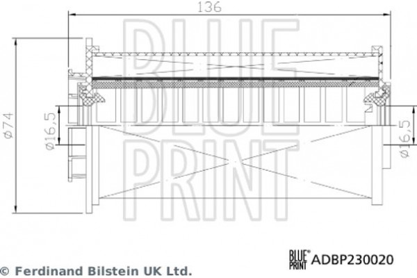 Blue Print Φίλτρο Καυσίμου - ADBP230020