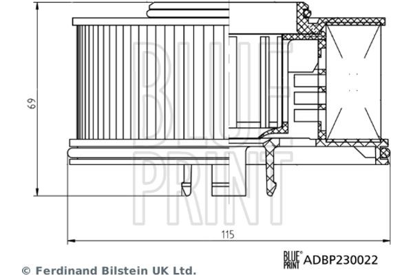 Blue Print Φίλτρο Καυσίμου - ADBP230022