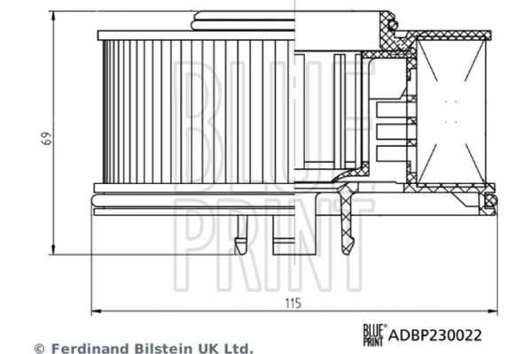 Blue Print Φίλτρο Καυσίμου - ADBP230022