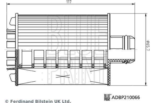 Blue Print Φίλτρο Λαδιού - ADBP210066