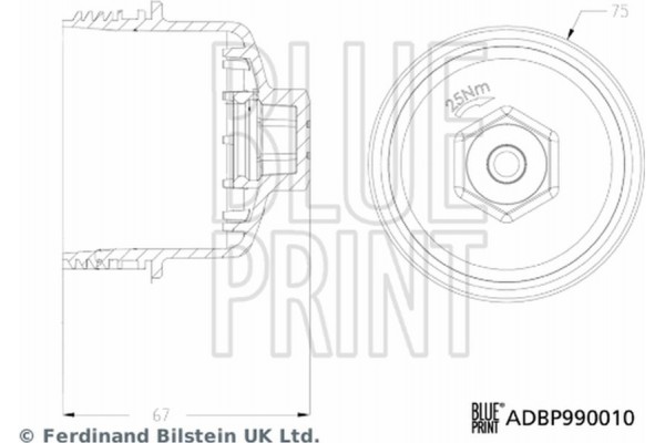Blue Print Καπάκι, Θήκη Του Φίλτρου Λαδιού - ADBP990010