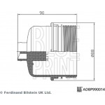 Blue Print Καπάκι, Θήκη Του Φίλτρου Λαδιού - ADBP990014