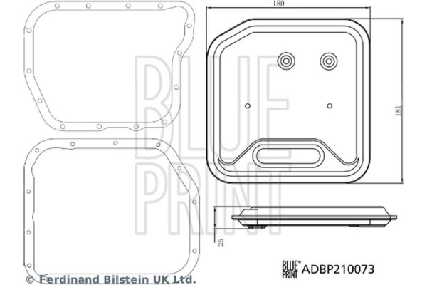 Blue Print Σετ Φίλτρων Υδραυλικού συστήματος, αυτόμ. Κιβώτιο Ταχυτήτων - ADBP210073