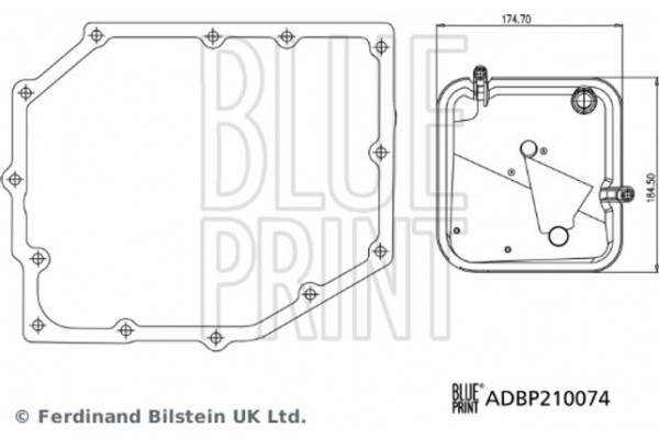 Blue Print Σετ Φίλτρων Υδραυλικού συστήματος, αυτόμ. Κιβώτιο Ταχυτήτων - ADBP210074