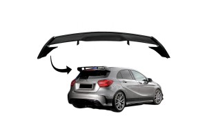 Αεροτομή Οροφής Για Mercedes-Benz A-Class W176 12-18 5D Hatchback Amg A45 Look Γυαλιστερή Μαύρη Από Abs Πλαστικό
