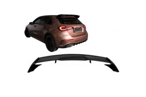 Αεροτομή Οροφής Για Mercedes-Benz A-Class W177 18+ 5D Hatchback Amg A45 Look Γυαλιστερή Μαύρη Από Abs Πλαστικό