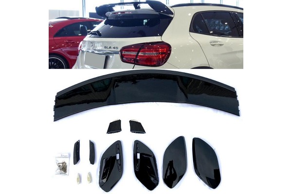 Αεροτομή Οροφής Για Mercedes-Benz Gla X156 14-19 Amg GLA45 Look Γυαλιστερή Μαύρη Από Abs Πλαστικό