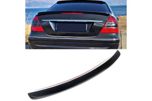 Αεροτομή Πορτ Παγκάζ Για Mercedes-Benz E-Class W211 03-09 Amg Look Lipspoiler Από Abs Πλαστικό Γυαλιστερή Μαύρη