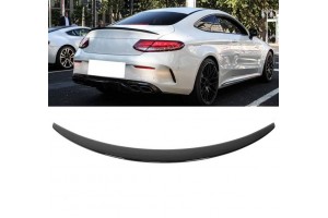 Αεροτομή Πορτ Παγκάζ Για Mercedes-Benz C-Class C205 Coupe 14-21 Amg Look Lipspoiler Από Abs Πλαστικό Μαύρη Γυαλιστερή