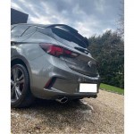 Αεροτομή Οροφής Για Opel Astra K 15-21 "Oetinger" Look Μαύρη Γυαλιστερή Από Abs Πλαστικό
