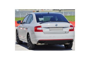 Αεροτομή Πορτ Παγκάζ Για Skoda Octavia MK3 13-20 Vrs Style Μαύρο Γυαλιστερό Από Abs Πλαστικό