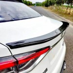 Αεροτομή Πορτ Παγκάζ Για Toyota Corolla 2019+ E21 4D Sedan Μαύρο Γυαλιστερό Lipspoiler Από Πλαστικό