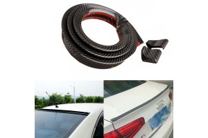 Αεροτομή Πορτ Παγκάζ Universal Lipspoiler Carbon 145x4cm Από Abs Πλαστικό (Soft)