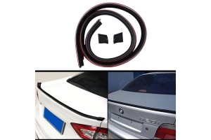 Αεροτομή Πορτ Παγκάζ Universal Lipspoiler Μαύρη 145x3.4cm Από Abs Πλαστικό (Soft)