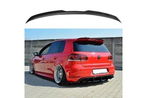 Αεροτομή Οροφής Πρόσθετο Για Vw Golf Vi (6) 08-12 Για Gti & R Έκδοση Gloss Black Από Abs Πλαστικό