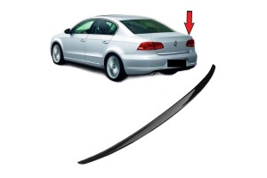 Αεροτομή Πορτ Παγκάζ Για Vw Passat B7 11-15 Oem V2 Look Lipspoiler Από Abs Πλαστικό Γυαλιστερή Μαύρη