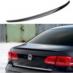 Αεροτομή Πορτ Παγκάζ Για Vw Passat B7 11-15 Oem V2 Look Lipspoiler Από Abs Πλαστικό Γυαλιστερή Μαύρη