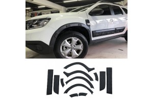 Πλαϊνά Φτερά Τροχών Για Dacia Duster 2010-2017 & Τριμ Πόρτας "Wild Look" Σετ 12 Τεμαχίων
