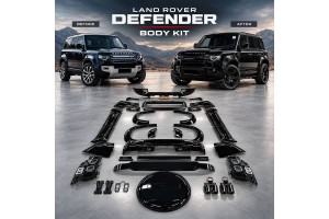 Body Kit Για Land Rover Defender Suv L663 2019-2024 Piano Black Edition