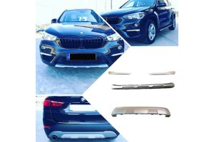 Skid Plates Προφυλακτήρων Body Kit X-Line Για Bmw X1 F48 15-19 Silver Set 4 Τεμάχια Skid Plates Προφυλακτήρων Body Kit X-Line Για Bmw X1 F48 15-19 Silver Set 4 Τεμάχια