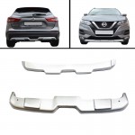 Skid Plates Προφυλακτήρων Off Road Package Για Nissan Qashqai J11 2017+ Ασημί 2 Τεμάχια