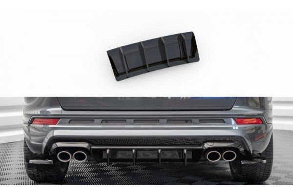 Diffuser Πίσω Προφυλακτήρα Για Cupra Ateca Suv 2018-2019 Μαύρο Γυαλιστερό