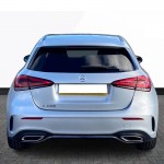 Diffuser Πίσω Προφυλακτήρα Για Mercedes-Benz A-Class W177 19+ Hatchback Amg Line Με Απολήξεις Χρωμίου