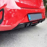 Diffuser Πίσω Προφυλακτήρα Για Opel Corsa F 2019+ Μαύρο Γυαλιστερό Από Abs Πλαστικό 1 Τεμάχιο