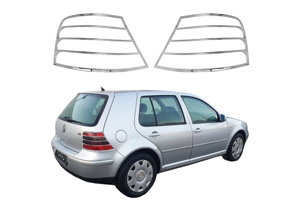 Μασκάκια Πισινών Φαναριών Χρωμίου Για Vw Golf Iv (4) 98-04 2 Τεμάχια