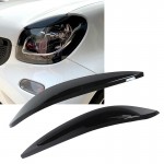 Φρυδάκια Μπροστινών Φαναριών Για Smart Fortwo 453 2014+ Βαμμένα Μάυρο Γυαλιστερό Χρώμα 2 Τεμάχια
