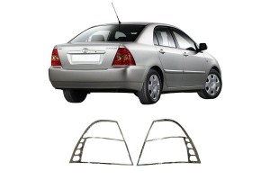 Μασκάκια Πισινών Φαναριών Χρωμίου Για Toyota Corolla Sedan 04-06 2 Τεμάχια