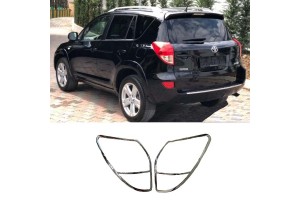 Μασκάκια Πισινών Φαναριών Χρωμίου Για Toyota Rav4 06-11 2 Τεμάχια