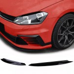 Φρυδάκια Μπροστινών Φαναριών Για Vw Golf 7 12-21 Evil Eye Μαύρο Γυαλιστερό 2 Τεμάχια